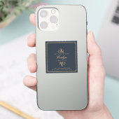 Aangepaste Elegante Minimalistische Witty Quote Na Sticker (Telefoon)