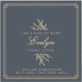 Aangepaste Elegante Minimalistische Witty Quote Na Sticker (Voorkant)