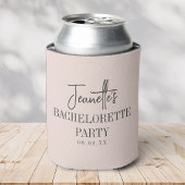 Aangepaste Elegante Moderne Bachelorette Feest Roz Blikjeskoeler
