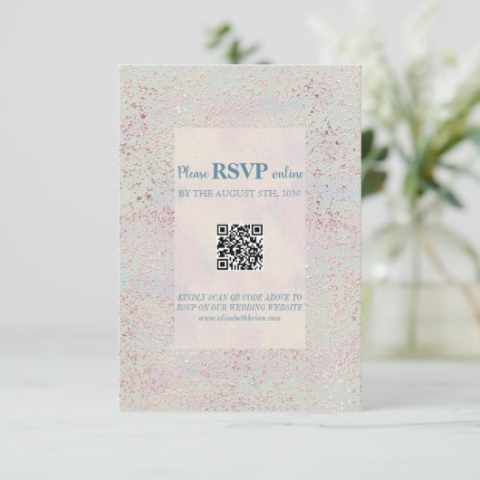 Aangepaste elegante moderne bruiloft behuizing Kaa Informatiekaartje (Staand voorkant)