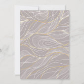 Aangepaste elegante moderne Crimson rood goud brui Kaart (Achterkant)