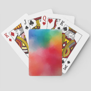 Aangepaste Elegante Moderne Kleurrijke Abstracte S Pokerkaarten