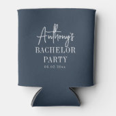 Aangepaste Elegante Moderne Koele Bachelor Party B Blikjeskoeler (Voorkant)