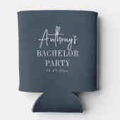 Aangepaste Elegante Moderne Koele Bachelor Party B Blikjeskoeler (Achterkant)