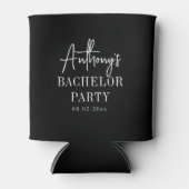 Aangepaste Elegante Moderne Koele Bachelor Party Blikjeskoeler (Voorkant)
