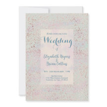 Aangepaste elegante moderne koper bruiloft Uitnodi