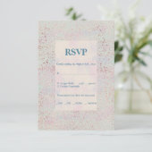 Aangepaste elegante moderne koperen accenten Respo RSVP Kaartje (Staand voorkant)