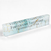 Aangepaste Elegante Moderne Marmer Acryl Naambordje
