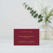 Aangepaste elegante moderne minimalistische profes visitekaartje (Staand voorkant)
