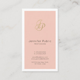 Aangepaste Elegante Moderne Monogram Stijlvolle Sj Visitekaartje