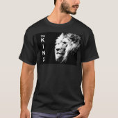 Aangepaste elegante moderne Pop Art Lion Head-Sjab T-shirt (Voorkant)