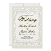 Aangepaste elegante moderne witte kant ornamentaal