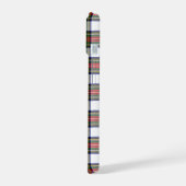Aangepaste Elegante Monogram Naam Kerst Plaid iPhone 15 Case (Linkerkant)