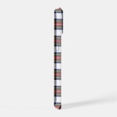Aangepaste Elegante Monogram Naam Kerst Plaid iPhone 15 Case (Rechterkant)