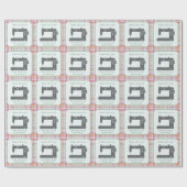 Aangepaste Elegante Naaimachine Art Gemaakt met Li Cadeaupapier (Vlak)