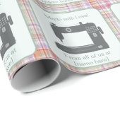 Aangepaste Elegante Naaimachine Art Gemaakt met Li Cadeaupapier (Rol Hoek)