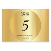 Aangepaste elegante nep gouden sjabloon handgeschr kaart (Achterkant)