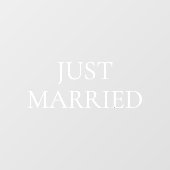 Aangepaste Elegante Net Getrouwd Auto Trouwbanner Raamsticker (Vel)