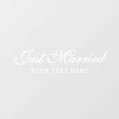 Aangepaste Elegante Net Getrouwd Auto Trouwbanner Raamsticker (Vel)