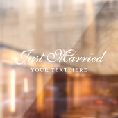 Aangepaste Elegante Net Getrouwd Auto Trouwbanner Raamsticker (Vel 2)
