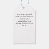 Aangepaste elegante Paar Mr / Mrs Bruiloft Initial Cadeaulabel (Achterkant)