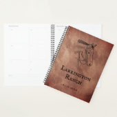 Aangepaste Elegante Paardenranch Zakelijk Planner (Display)