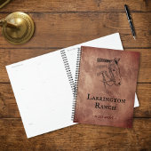 Aangepaste Elegante Paardenranch Zakelijk Planner