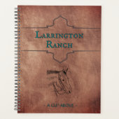 Aangepaste Elegante Paardenranch Zakelijke Planner (Voorkant)