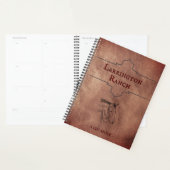 Aangepaste Elegante Paardenranch Zakelijke Planner (Display)