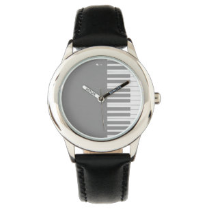 Aangepaste elegante pianotoetsen horloge