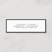 Aangepaste Elegante Professionele Moderne Eenvoudi Mini Visitekaartje (Achterkant)