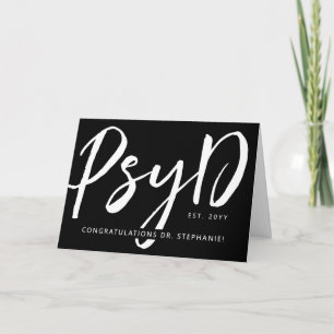 Aangepaste Elegante PsyD Doctor in de Psychologie Kaart
