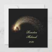Aangepaste elegante Ramadan Mubarak 2026 kaart (Voorkant)