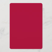 Aangepaste Elegante Rode Robijn 40ste Verjaardagsf Kaart (Achterkant)