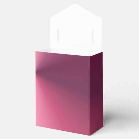 Aangepaste elegante roze Paarse moderne Sjabloon Bedankdoosjes (Geopend)