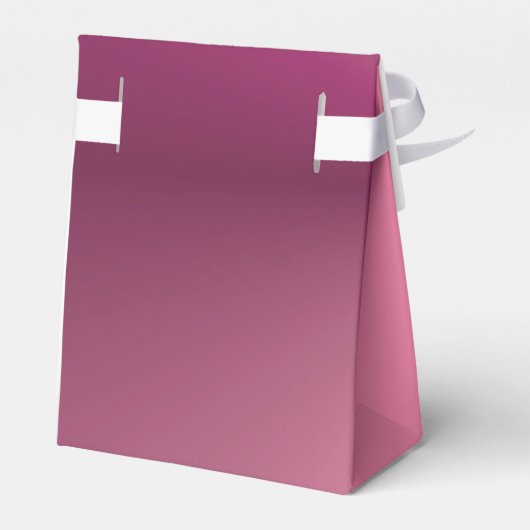 Aangepaste elegante roze Paarse moderne Sjabloon Bedankdoosjes (Achterkant)