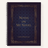 Aangepaste, elegante schrijflaptop voor auteurs notitieboek (Voorkant)