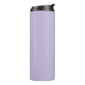 Aangepaste Elegante Script Naam Zachte Lavendel Br Thermosbeker (Gedraaid links)
