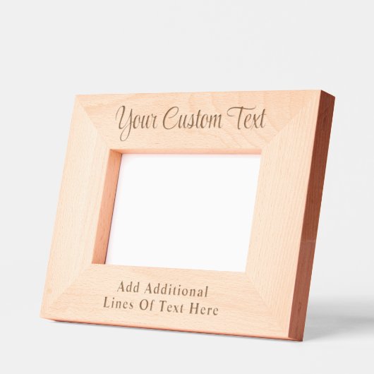 Aangepaste elegante scriptfoto gegraveerde lijstjes (Links)