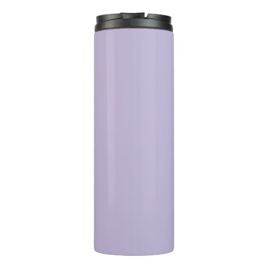 Aangepaste elegante scriptnaam Soft Lavender Brida Thermosbeker (Achterkant)