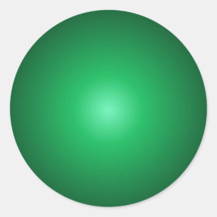 Aangepaste, elegante Sjabloon voor groene kleuren, Ronde Sticker