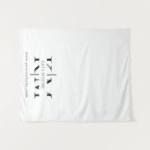 Aangepaste Elegante Tafel Runner Banner Wit Wandkleed (Voorkant (horizontaal))