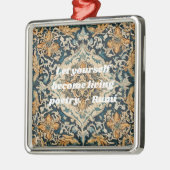 Aangepaste Elegante Tegel Patroon Perzische Gifts  Metalen Ornament (Links)