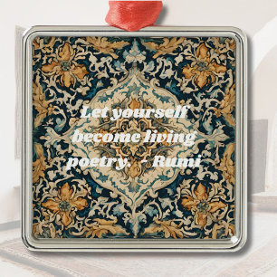 Aangepaste Elegante Tegel Patroon Perzische Gifts  Metalen Ornament