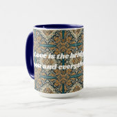 Aangepaste Elegante Tegel Patroon Perzische Gifts  Mok (Voorkant links)