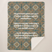 Aangepaste Elegante Tegel Patroon Perzische Gifts  Sherpa Deken (Voorkant)