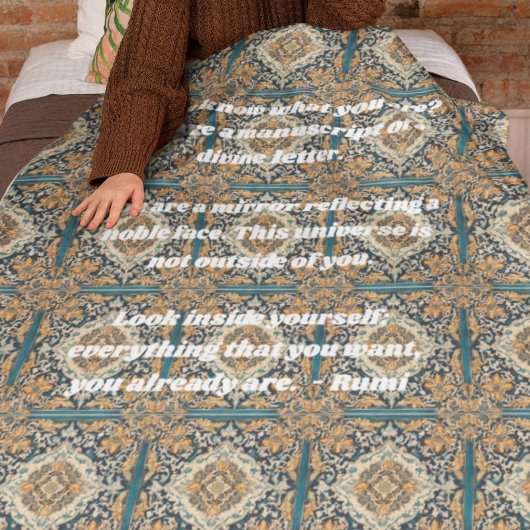 Aangepaste Elegante Tegel Patroon Perzische Gifts  Sherpa Deken