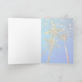 Aangepaste Elegante tropische palmbomen String Lig Kaart (Binnen)