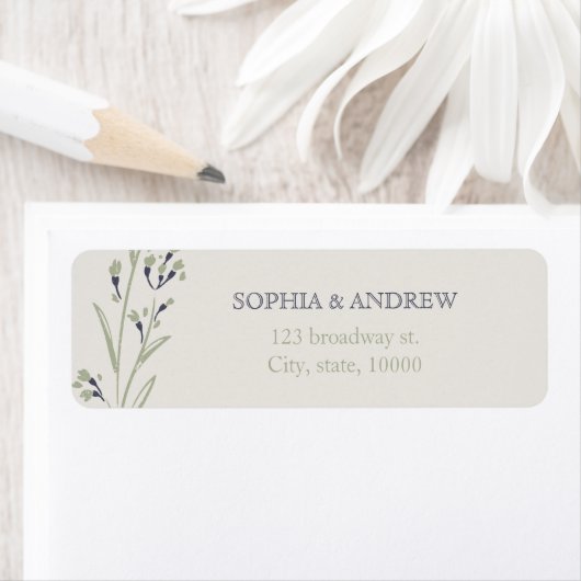 Aangepaste elegante tuin bloemenrustieke bruiloft etiket (Insitu)