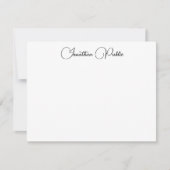 Aangepaste elegante typografie Script Naam Sjabloo Notitiekaartje (Voorkant)